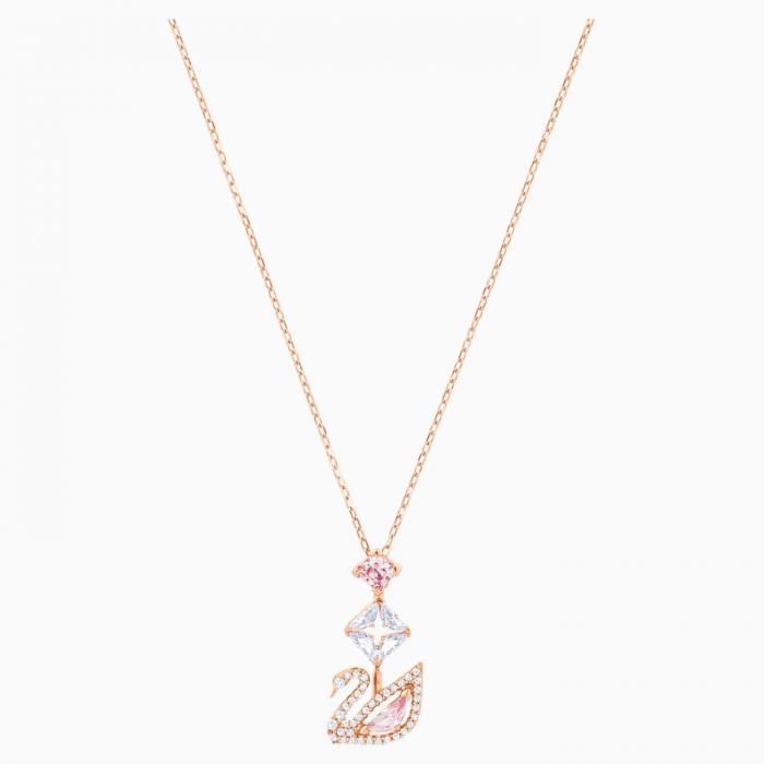 dazzling swan y-necklace-multi-colored-rose-gold tone plated-swarovski-eshop.jpg